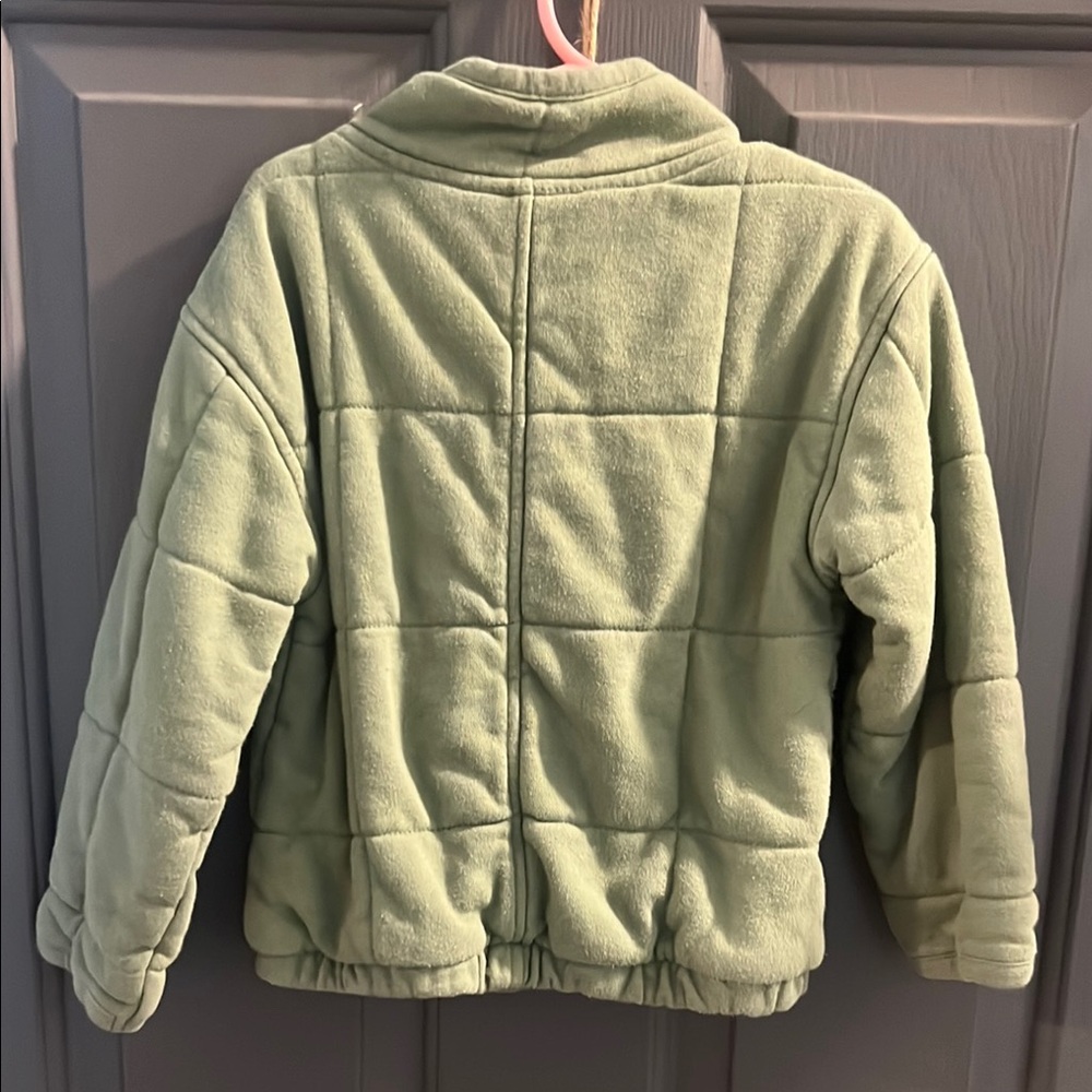 GAP Green Puffer Jacket with Quilted Design - Picture 4 of 4
